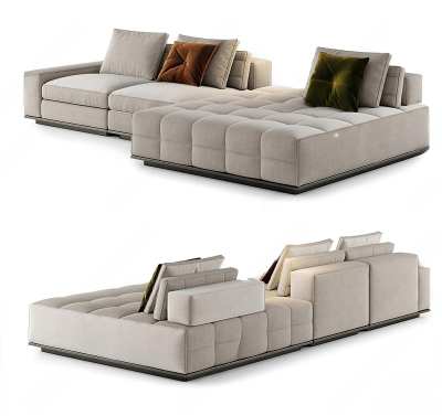 MINOTTI现代多人沙发3D模型下载